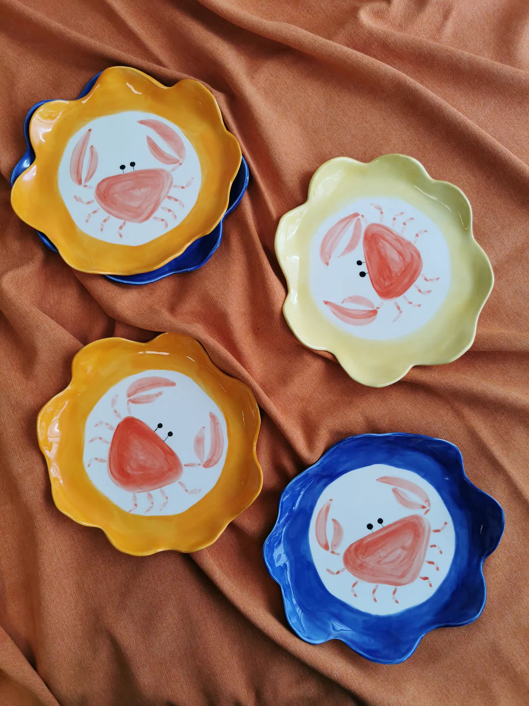 Kirra Crab Plate in Blue