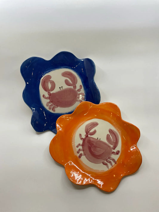 Kirra Crab Plate in Blue