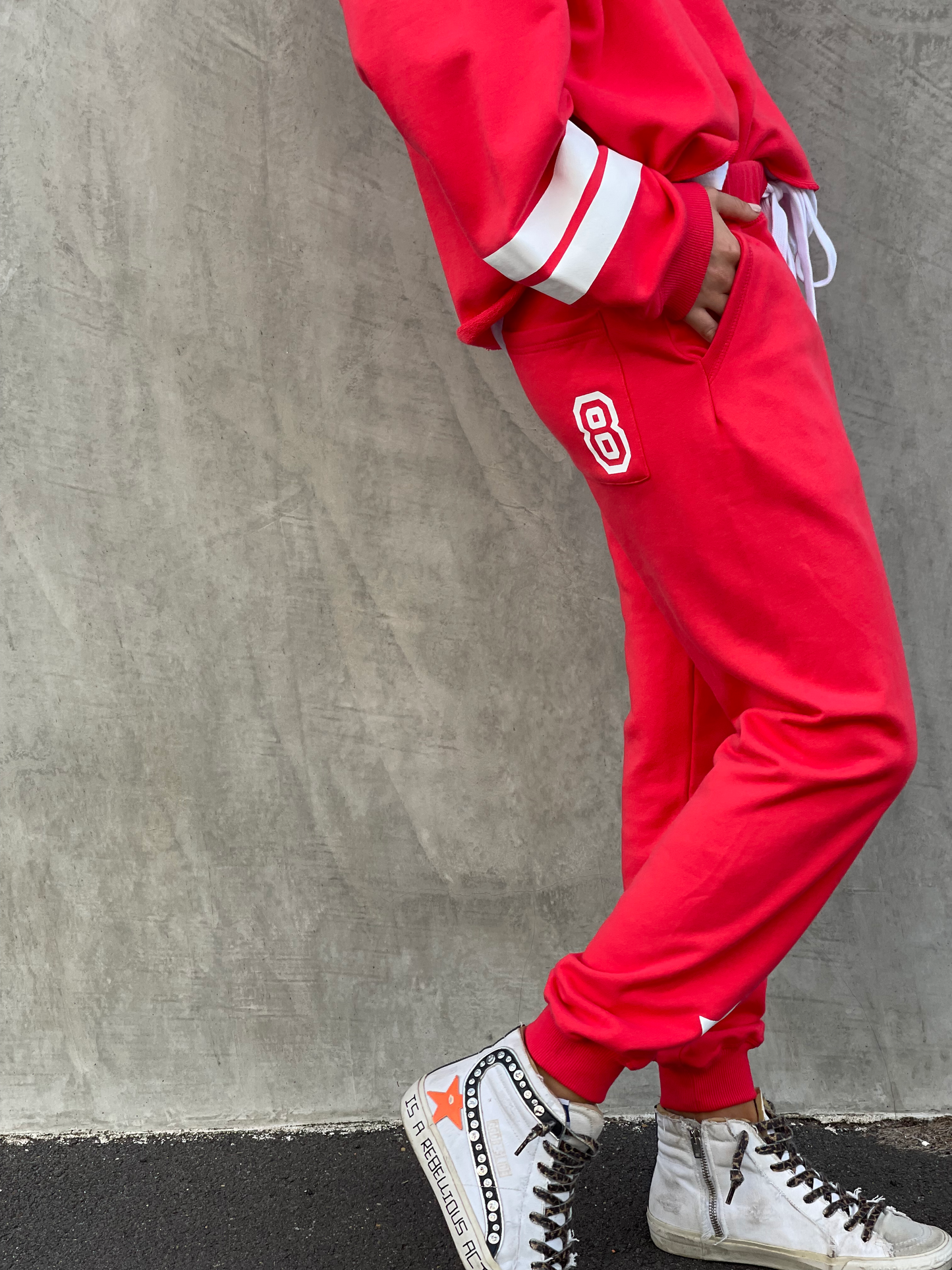 Sport Track Pant - Red