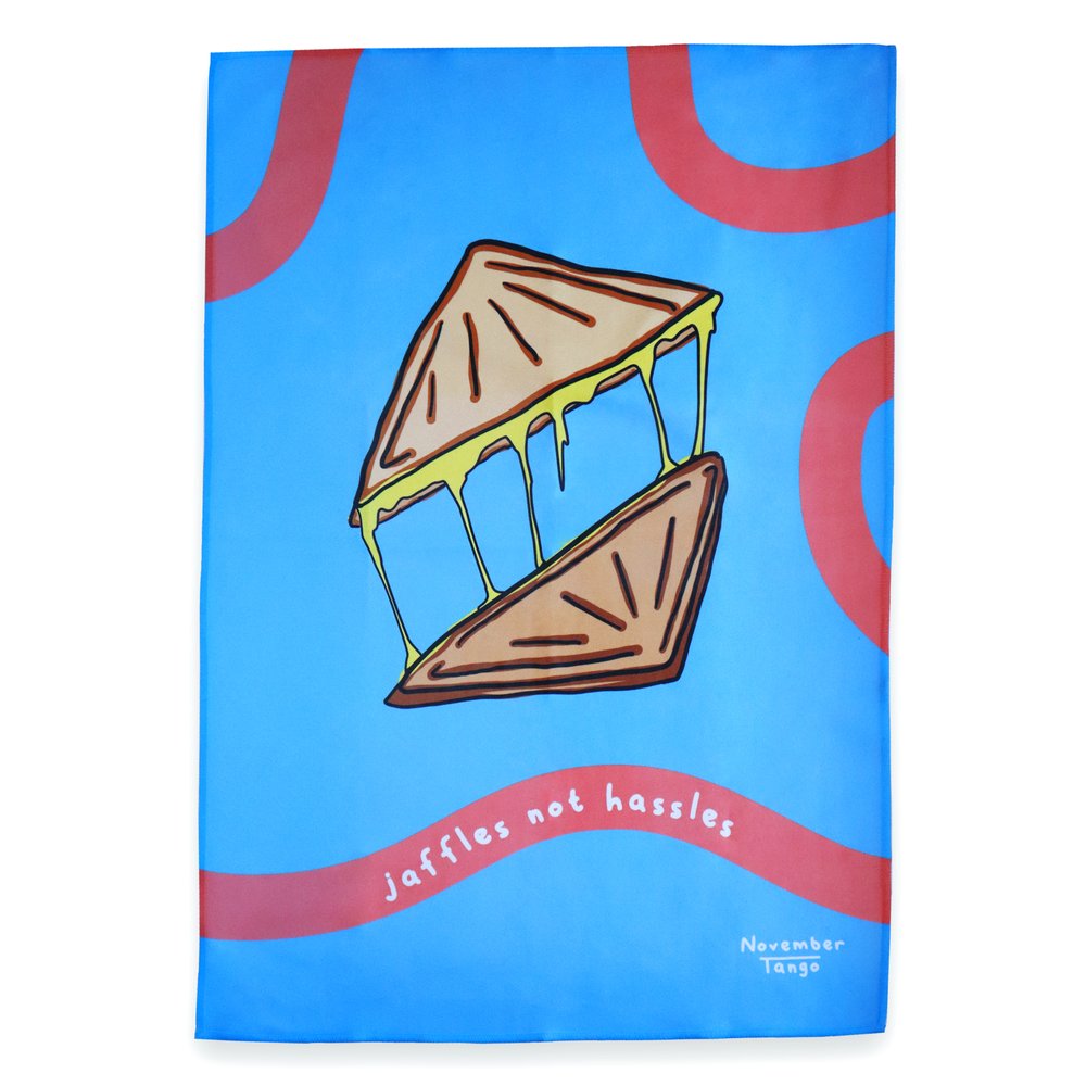 "Jaffles Not Hassels" Microfibre Towel