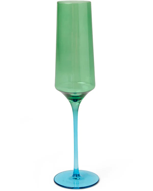 Pistachio Crush Champagne Glass 2 Peice Set