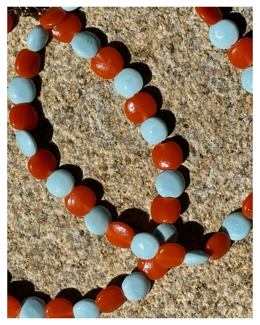 Peach Foam Necklace
