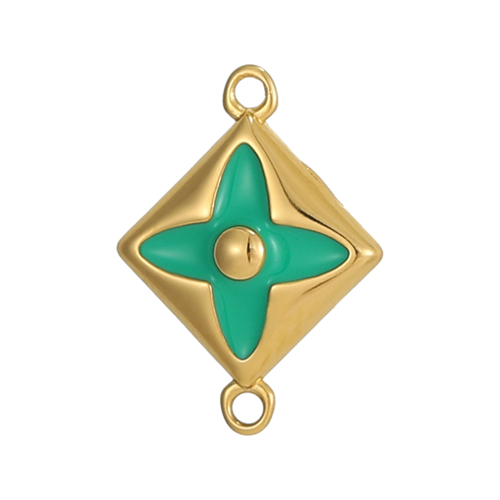 Green Star Charm