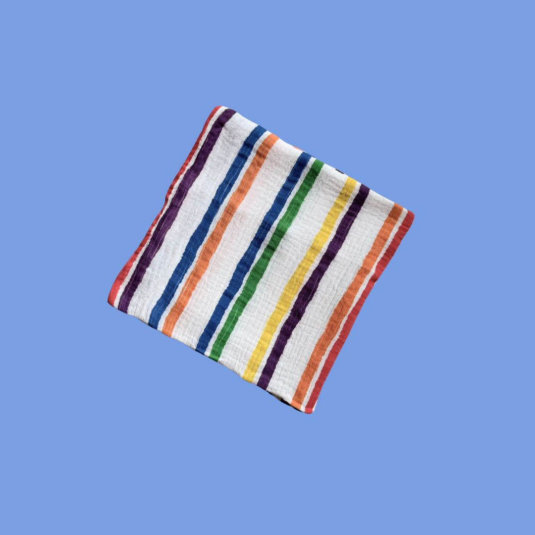 The Primary Colours Organic Baby Swaddle - kaleidoscope