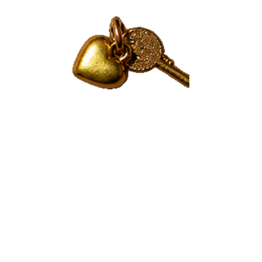 Heart Key Charm