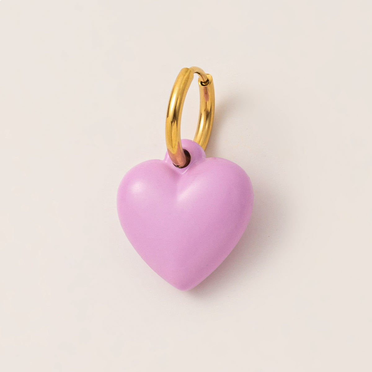 Purple Bubble Heart Charm