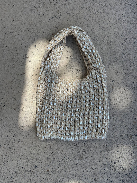 Sirena Pearl Beaded Bag