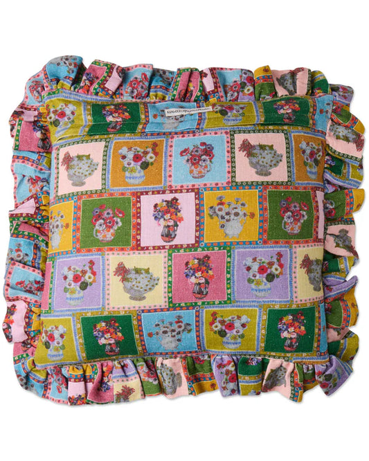 Kip & Co x Margaret Preston Margaret's Vase Frill Upholstery Cushion