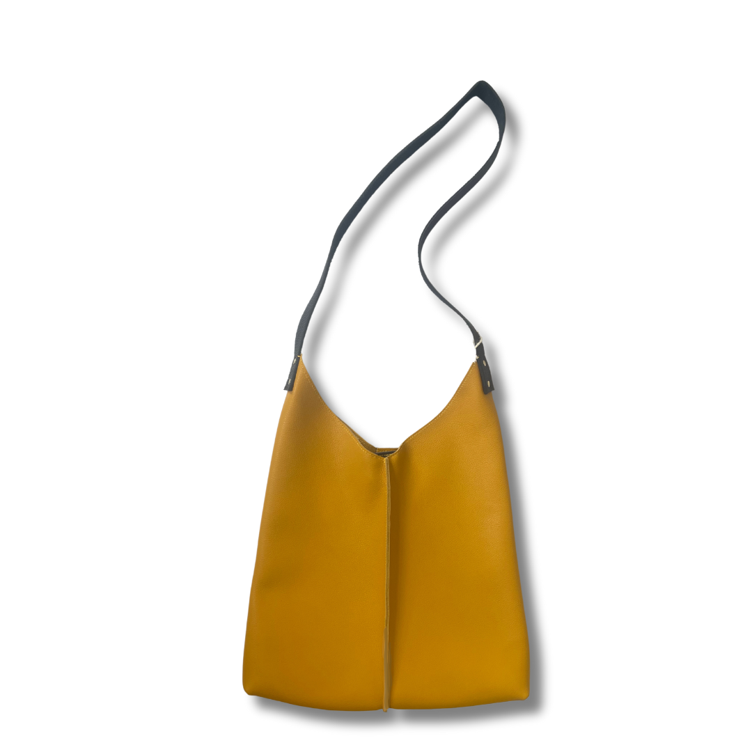 Wedgie Hand Bag in Saffron