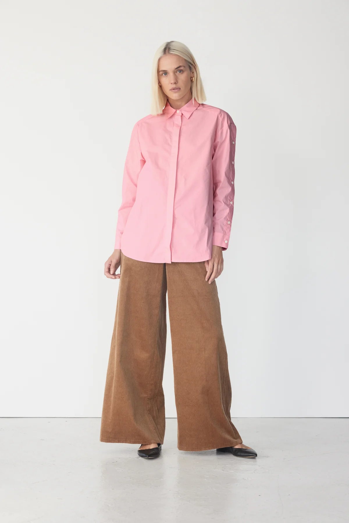 Petal Shirt in Rose Pink