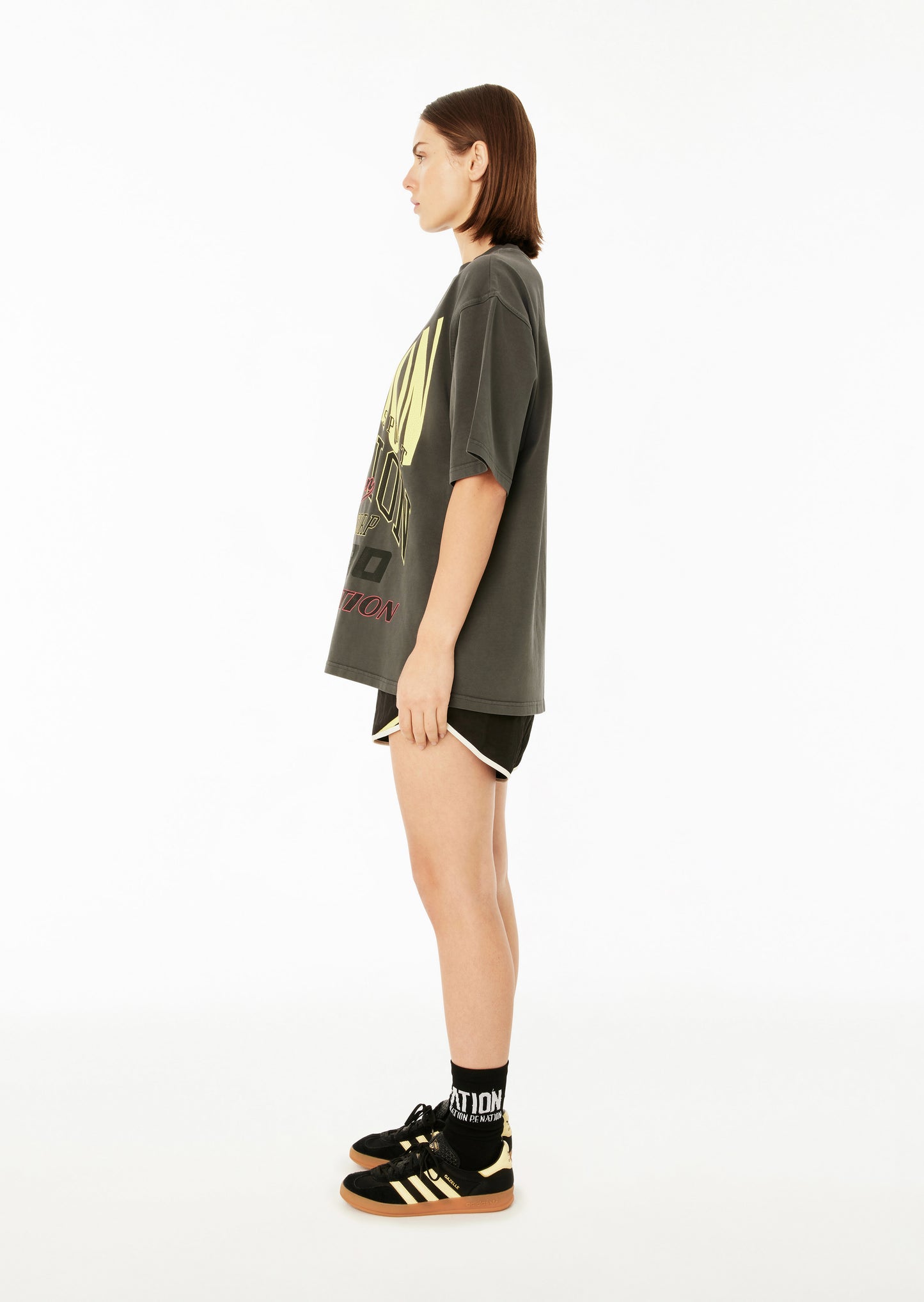 Brake Check SS Oversized Tee in Dark Shadow