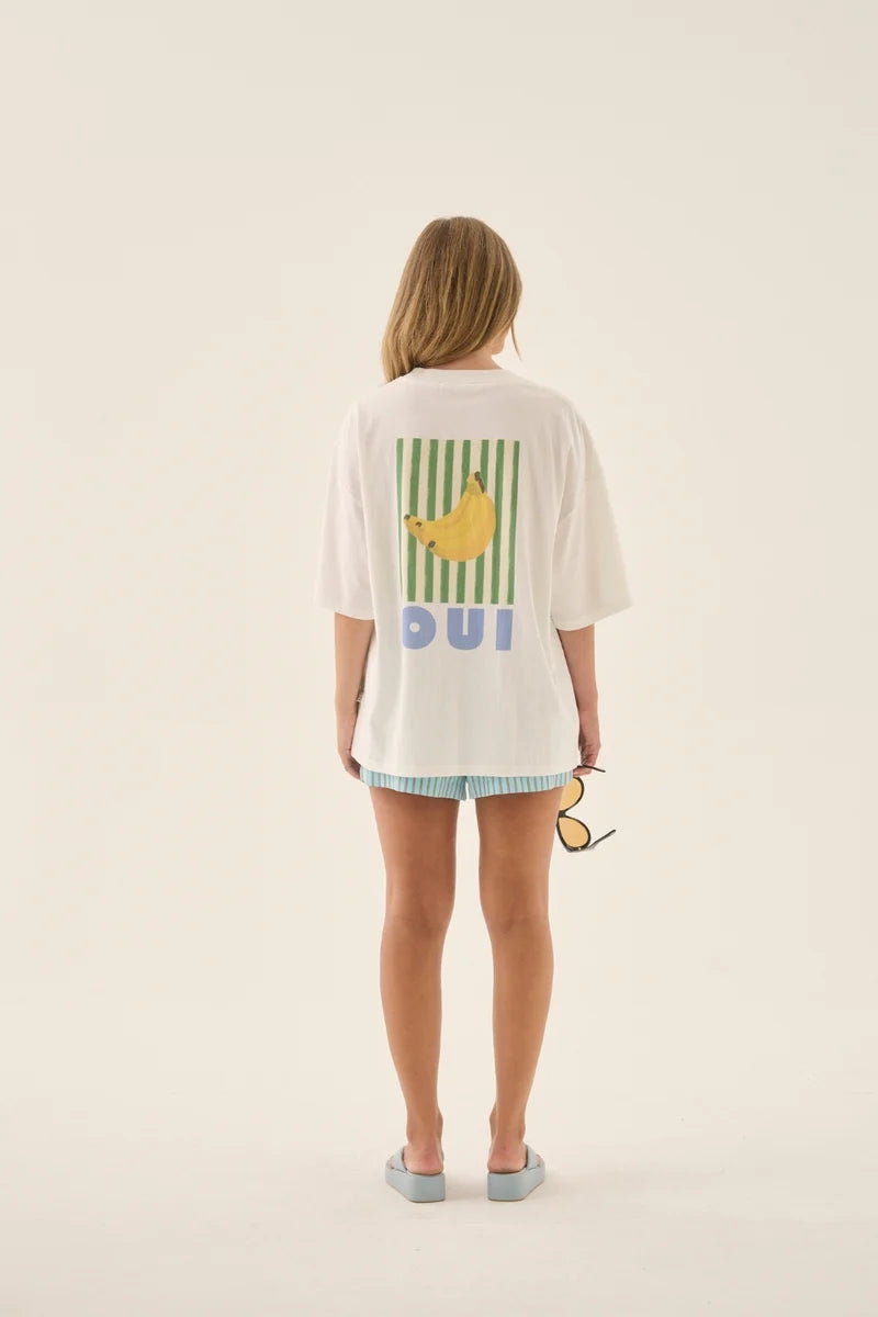 Banana Oversized Tee Snow