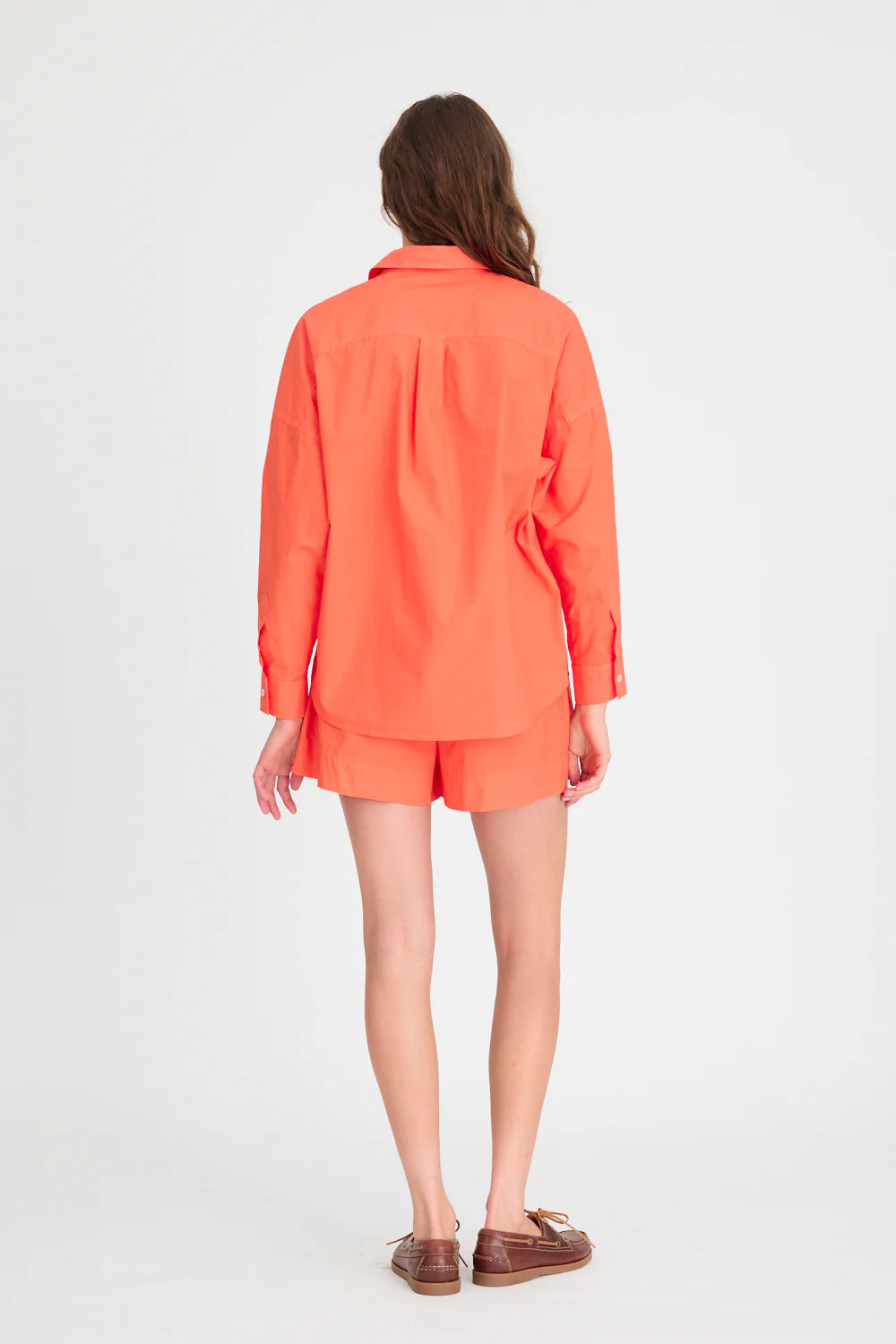 The Chiara Shorts in Spicy Orange