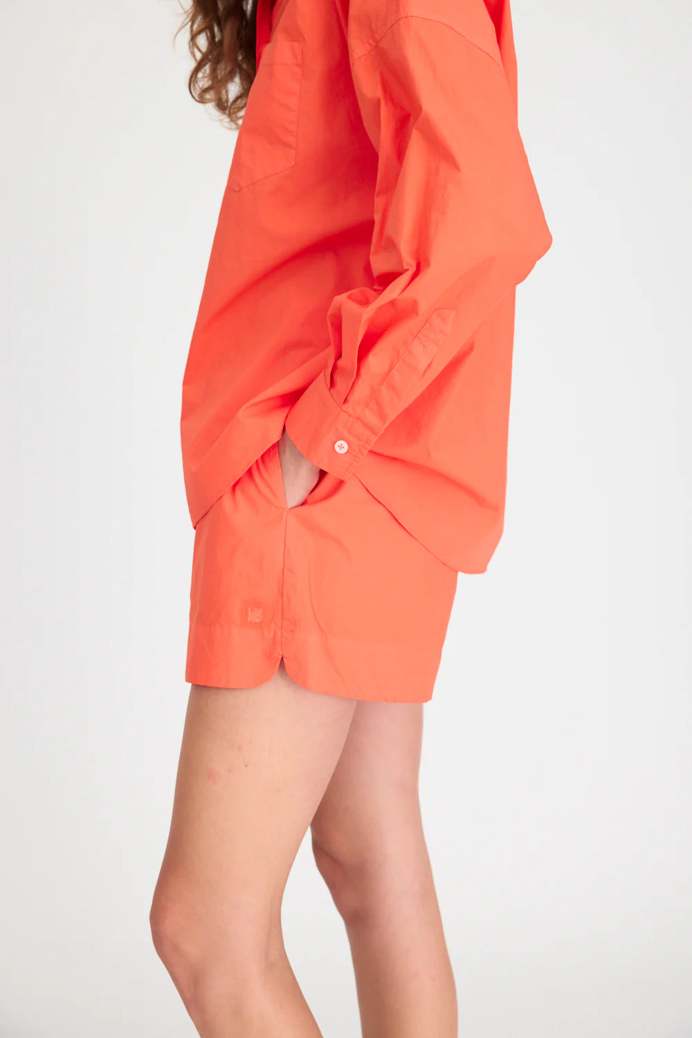 The Chiara Shorts in Spicy Orange