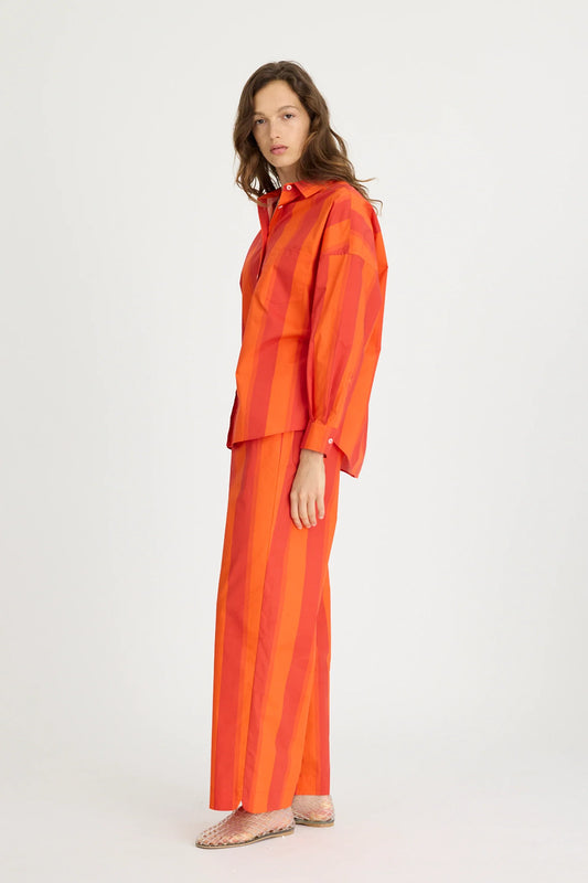 Bahia Pants in Spicy Orange Stripe