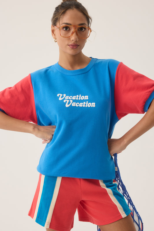 Vacation Top in French Blue