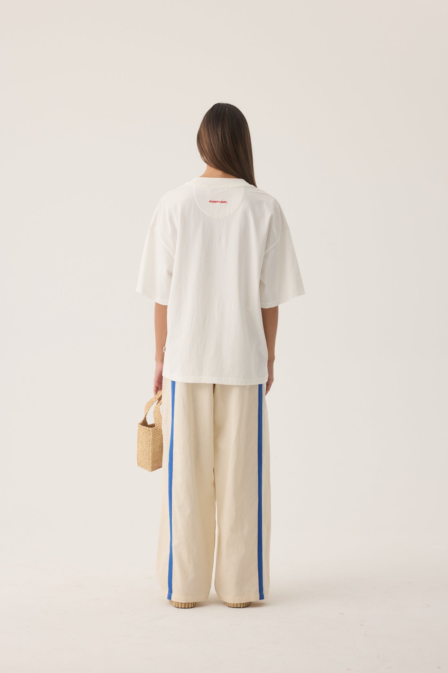 Tropiques Oversized Tee in Warm White