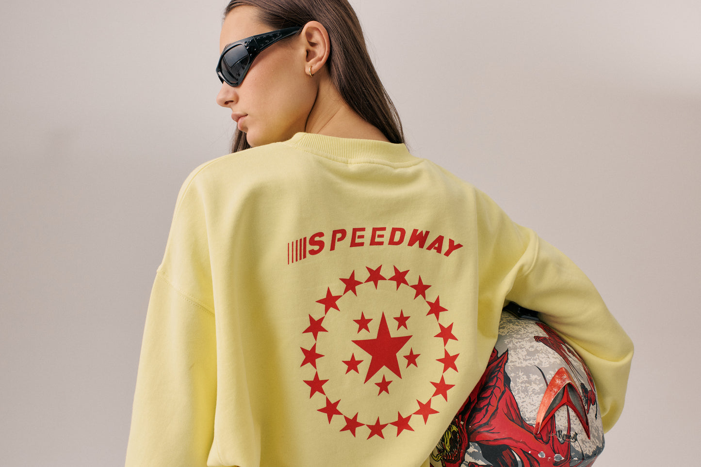 Speedy Sweatshirt in Yellow Iris