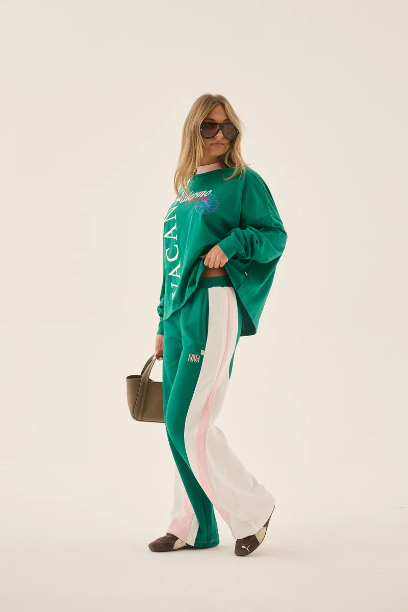 Vacanza Long Sleeve Tee in Sea Green