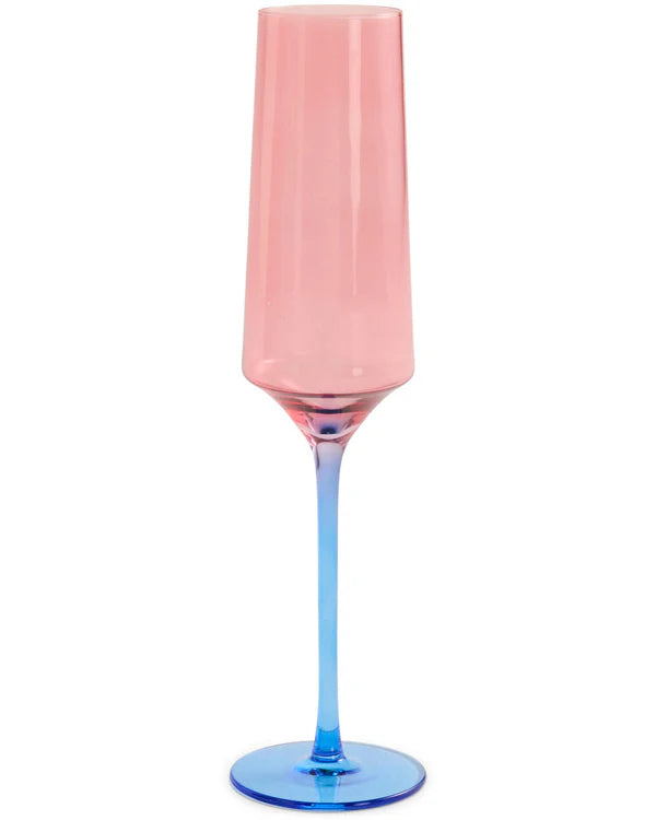 Blue Robin Champagne Glass 2 Peice Set