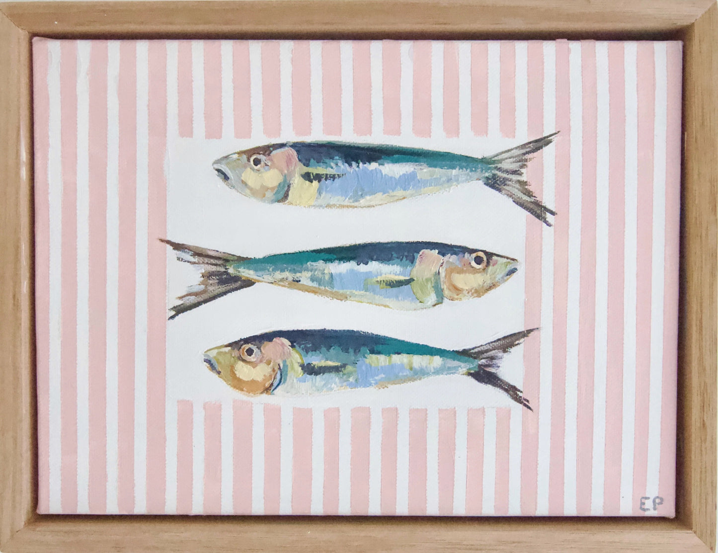 Piccole Sardine (Little Sardines) Pink Stripes