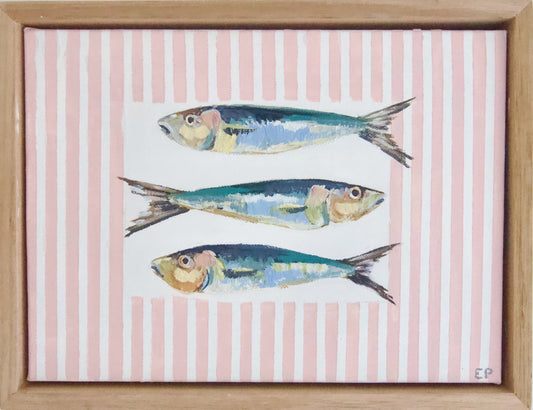 Piccole Sardine (Little Sardines) Pink Stripes