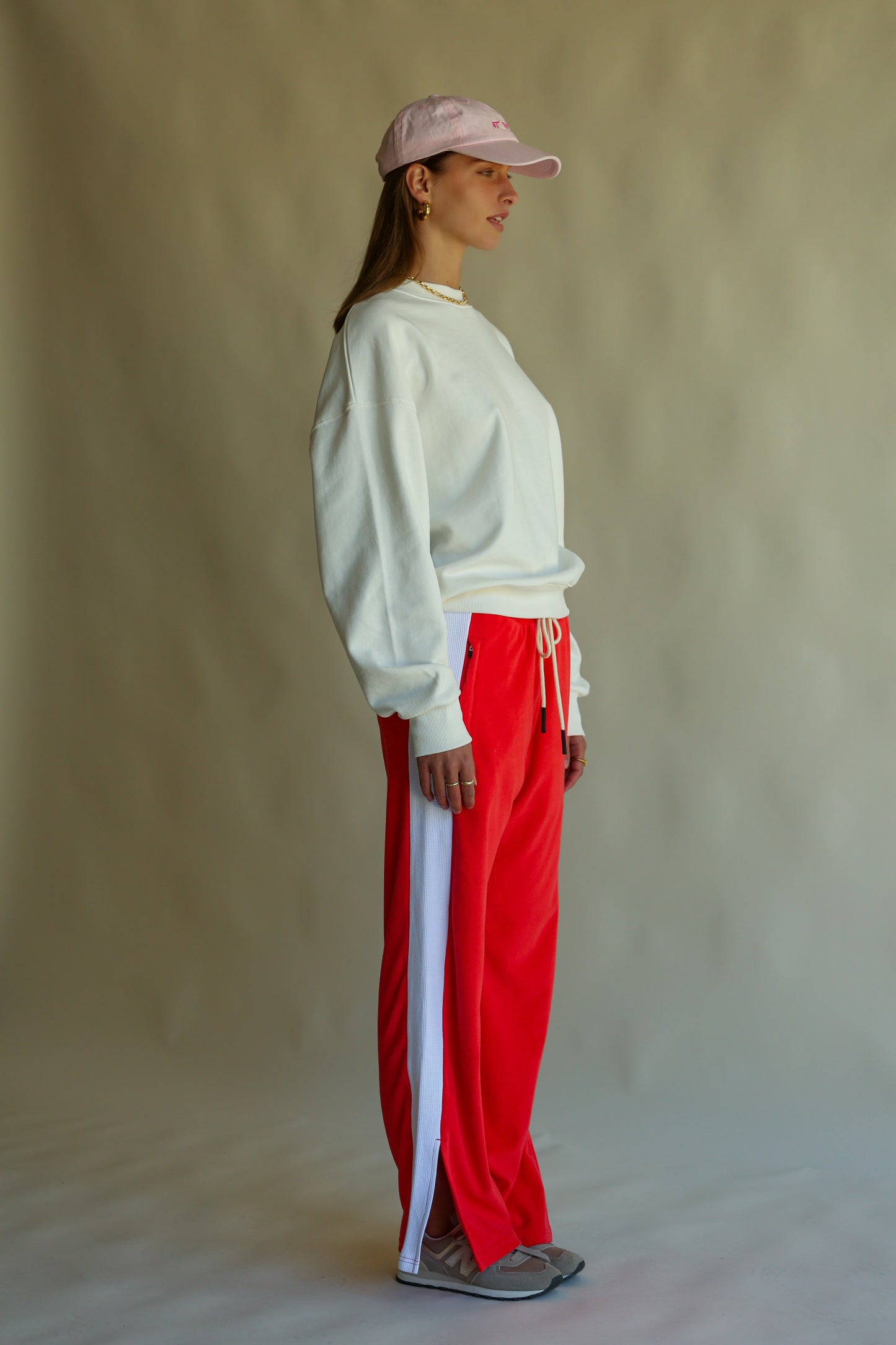 Terry Trackside Pant in Coral