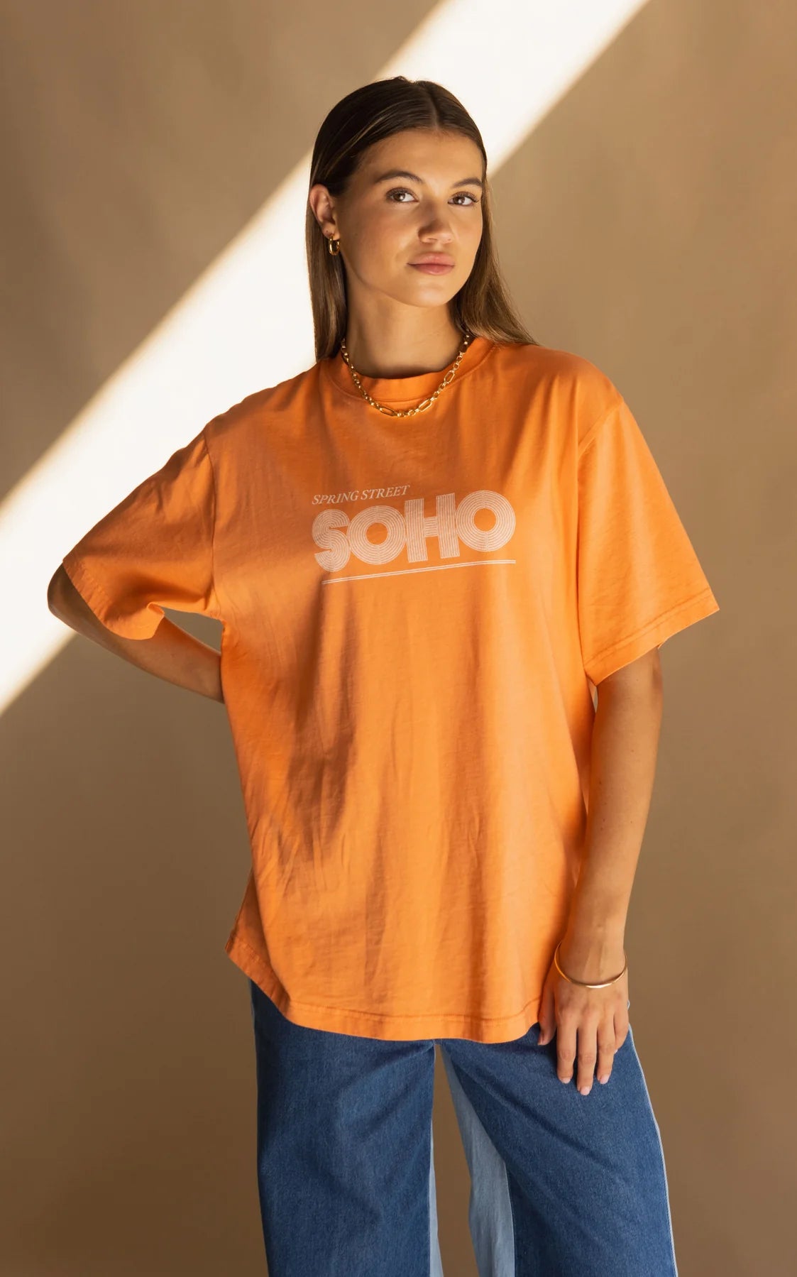 Soho Tee in Tangerine