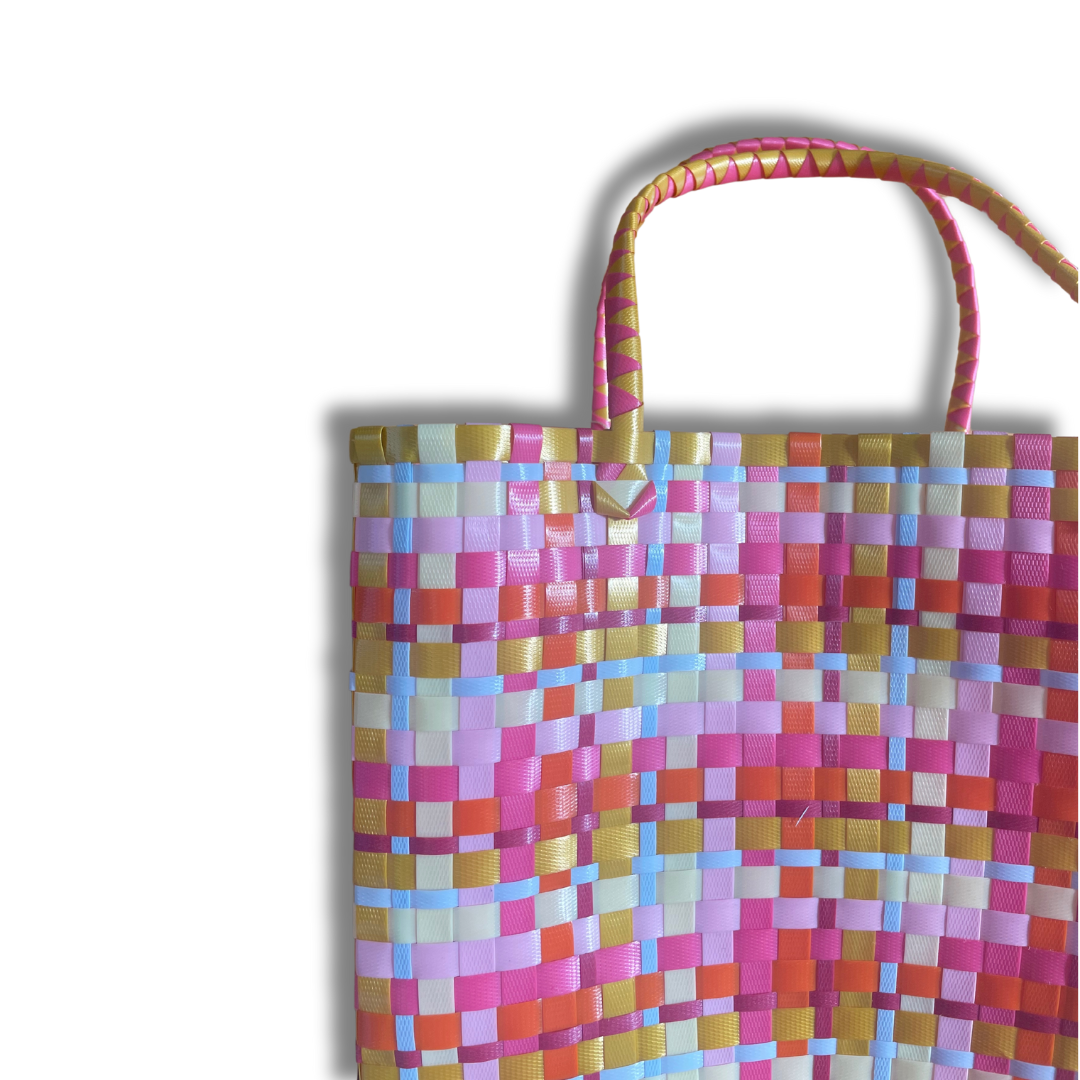 Multi Colour Recycled Market Basket