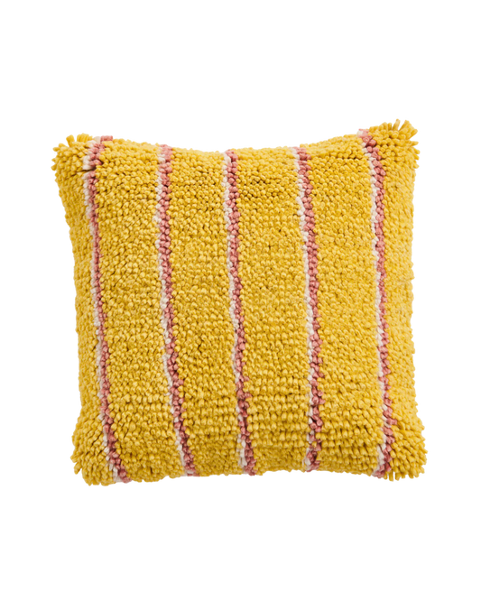 Pina Colada Stripe Felted Wool Cushion