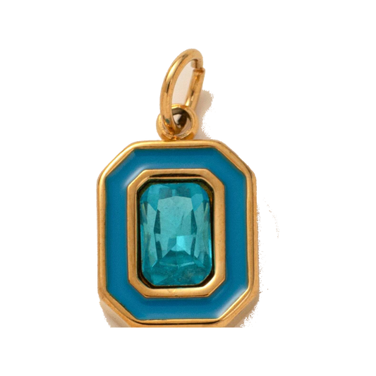 Blue Gem Charm