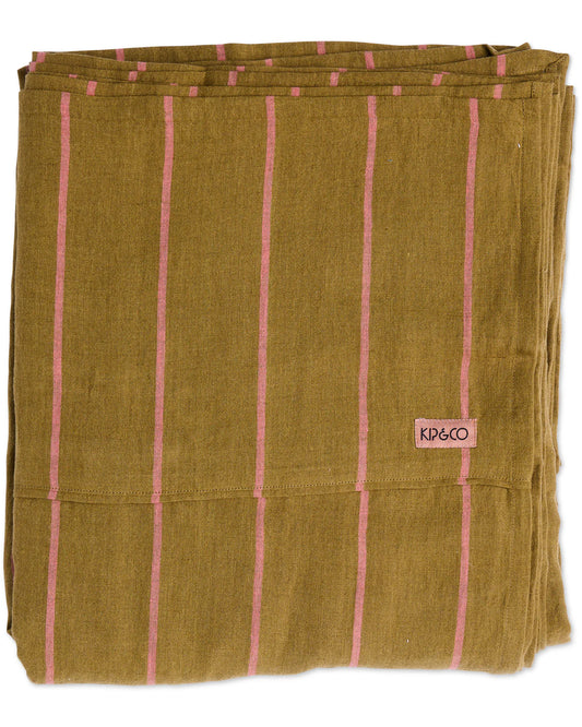 Tapenade Delight Linen Flat Sheet