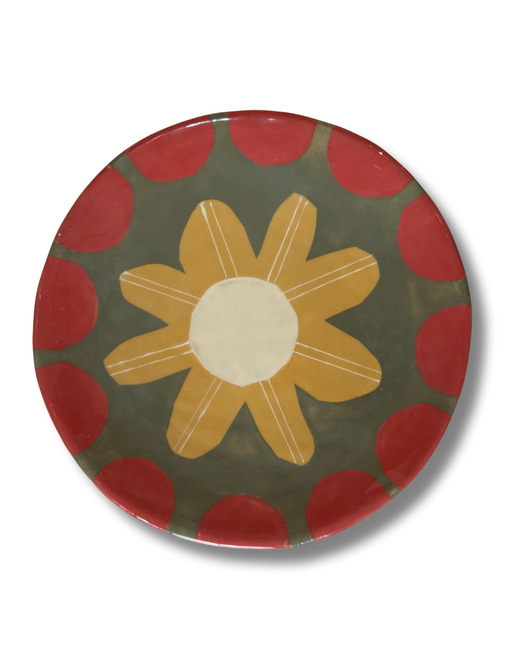 Sunshine Floral Large Platter