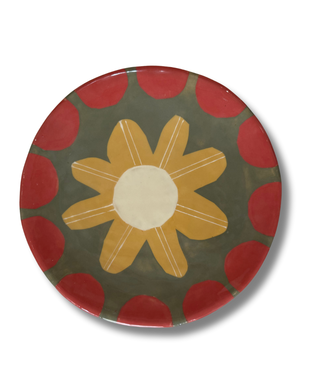 Sunshine Floral Large Platter