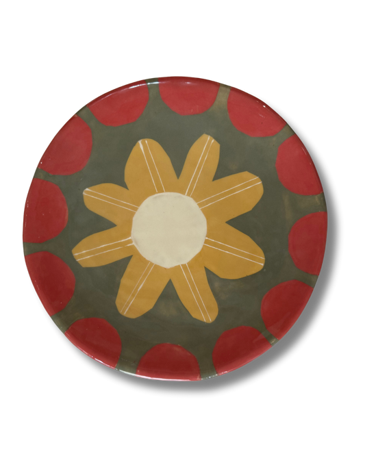 Sunshine Floral Large Platter