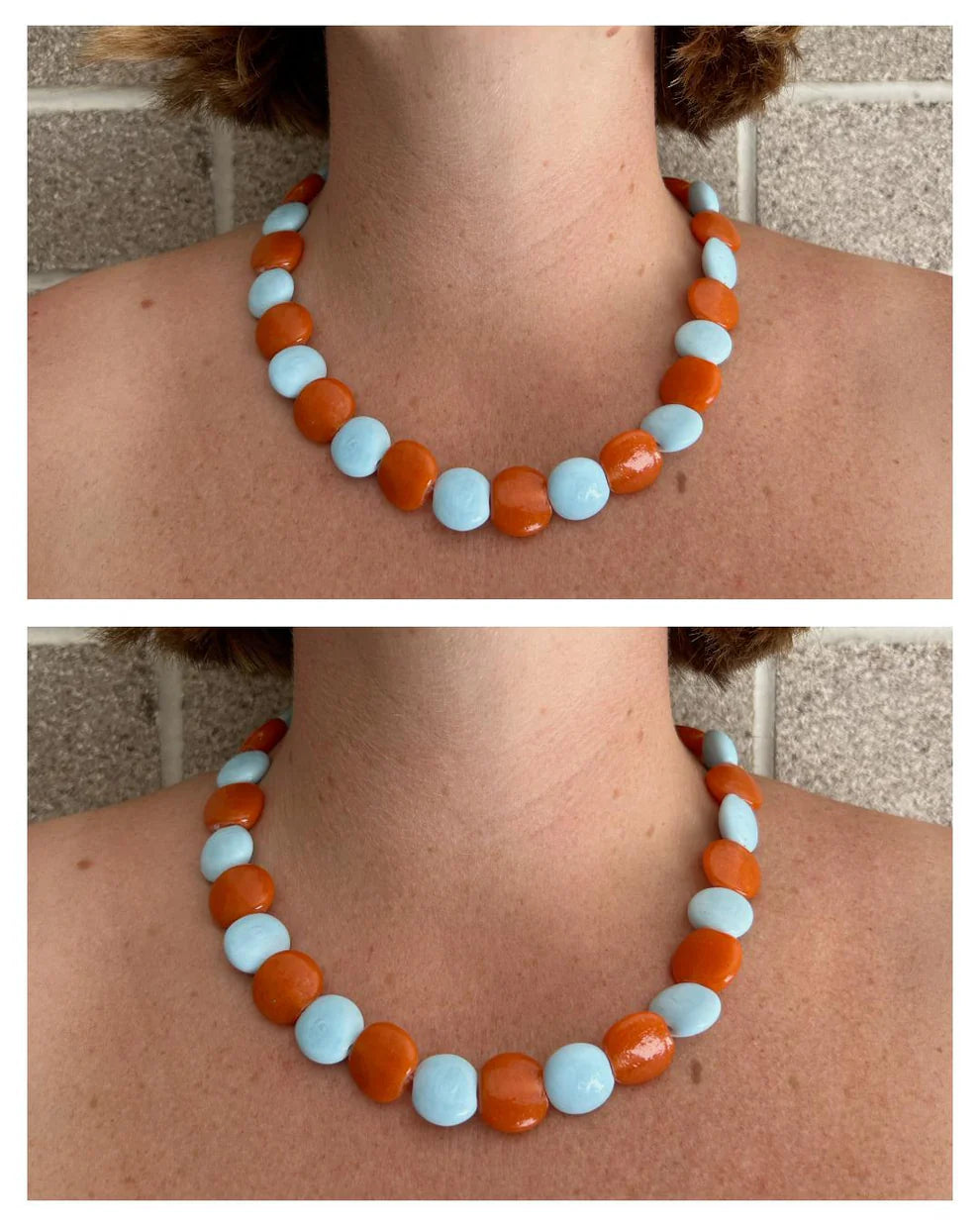Peach Foam Necklace