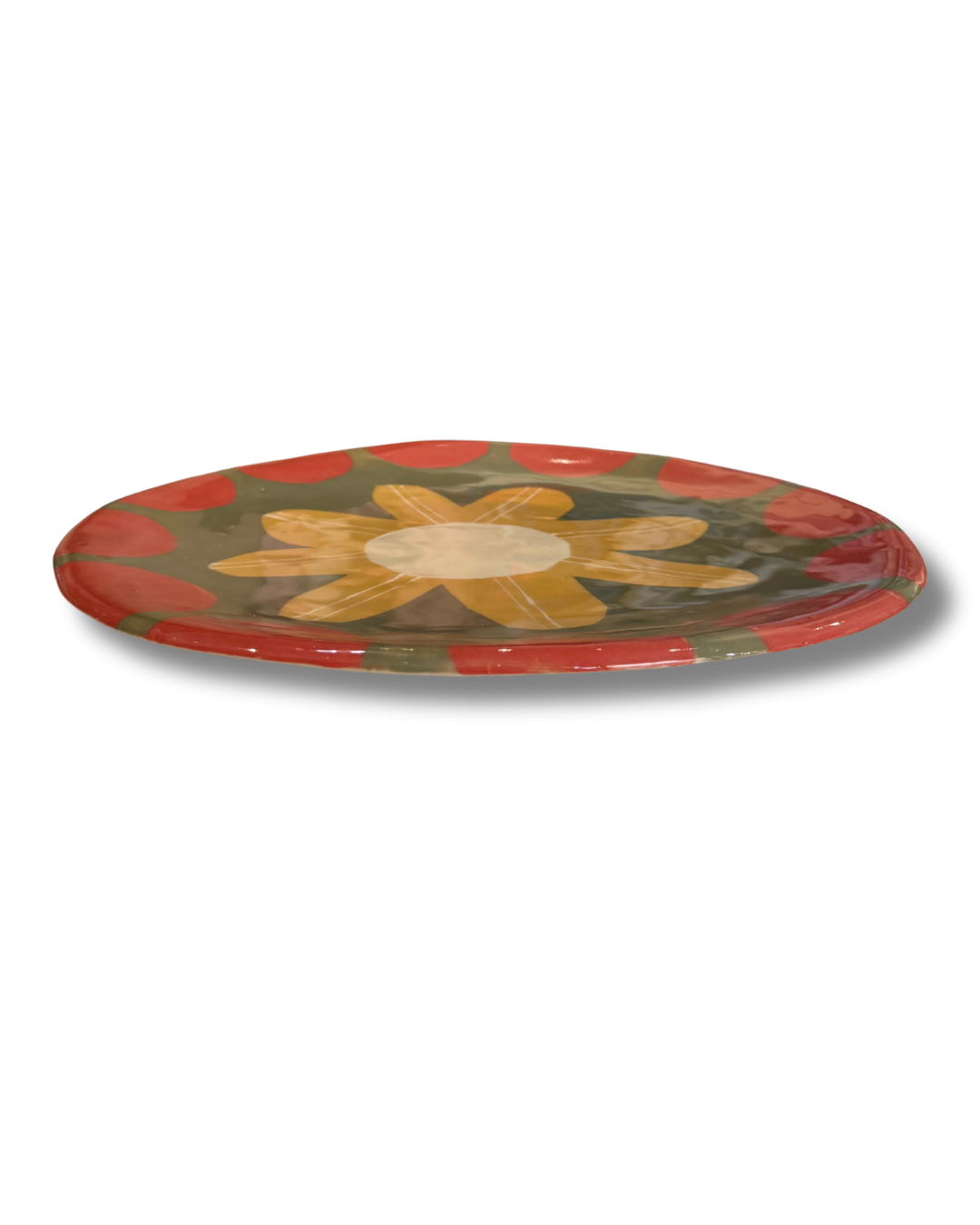 Sunshine Floral Large Platter