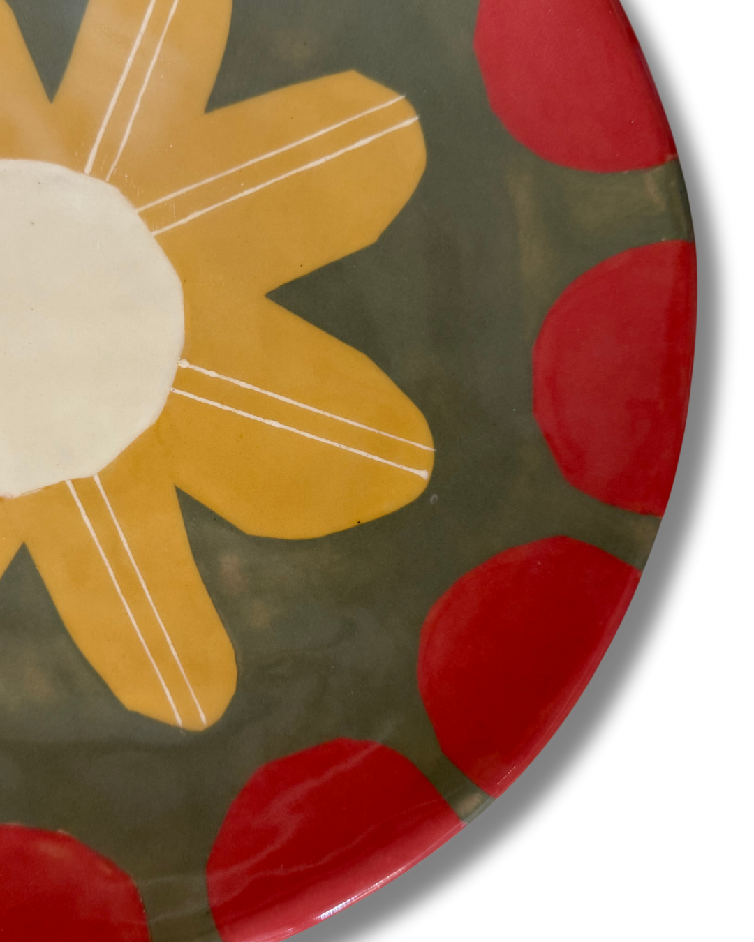 Sunshine Floral Large Platter