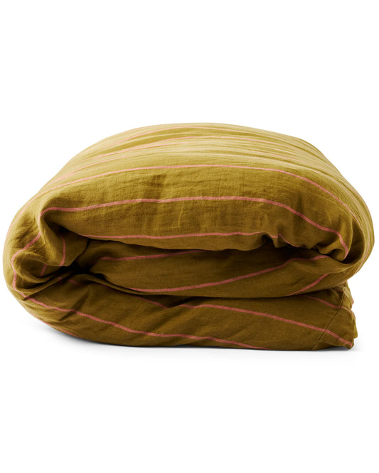 Tapenade Delight Linen Quilt Cover