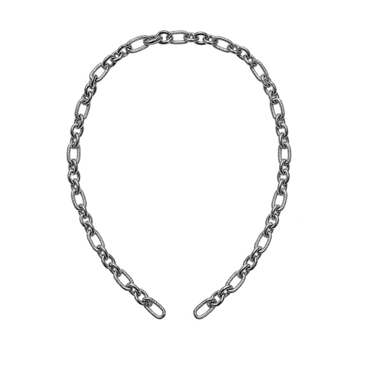 45cm Mother and Son Silver