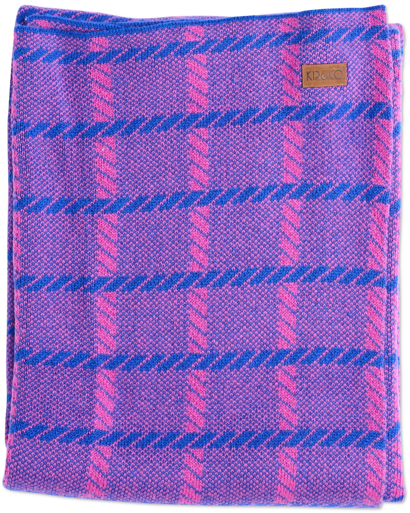 Just Landed - Pink Punch Check Blanket