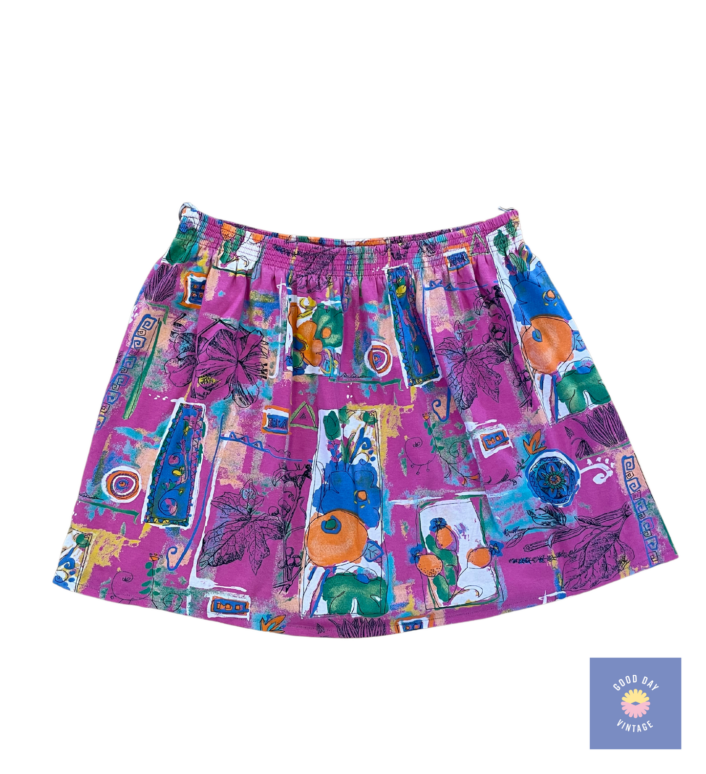 90's No Tags Mini Tennis Printed Skirt