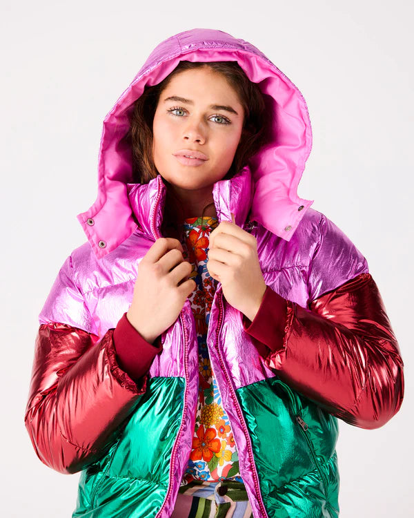 Joy Foil Puffa Jacket