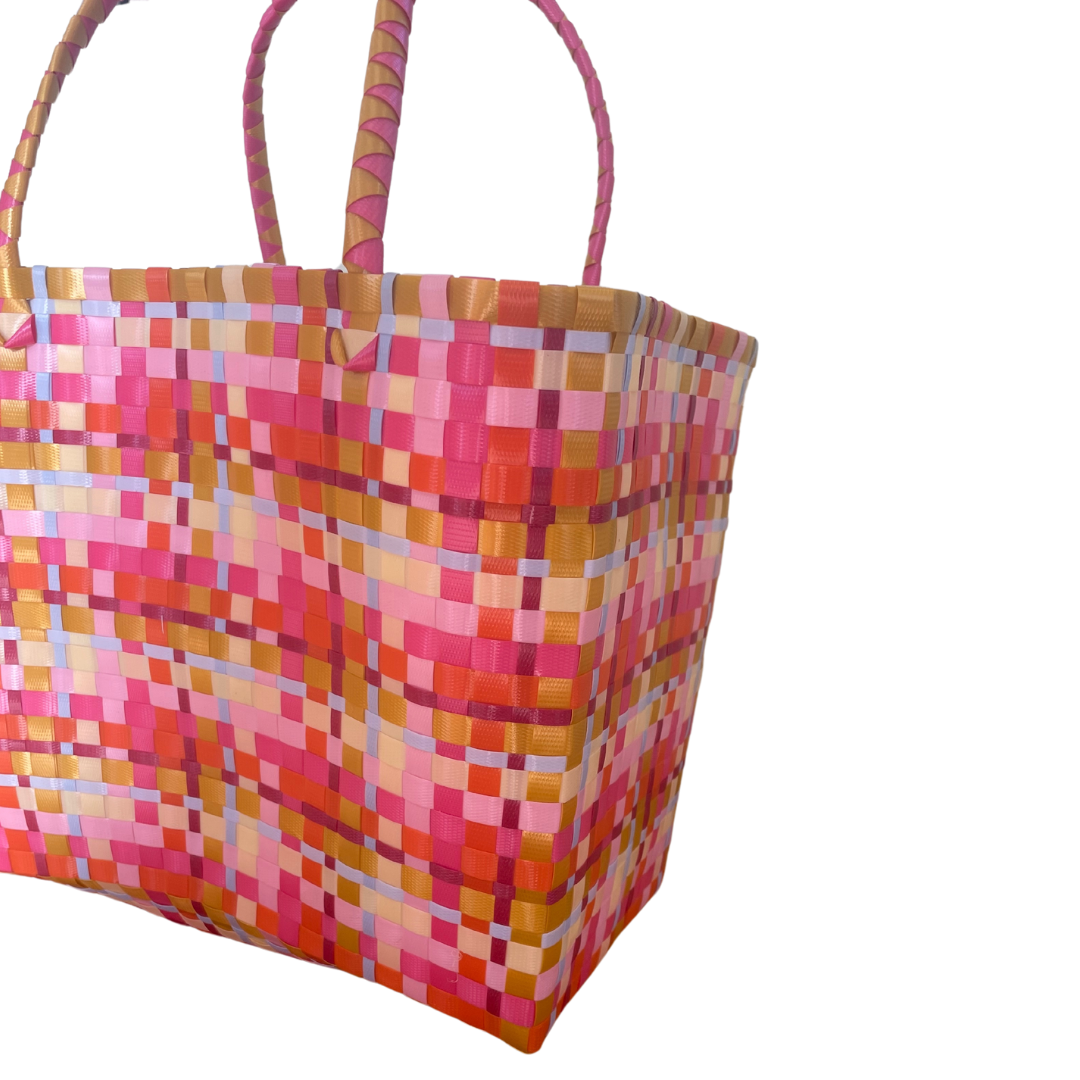 Multi Colour Recycled Market Basket