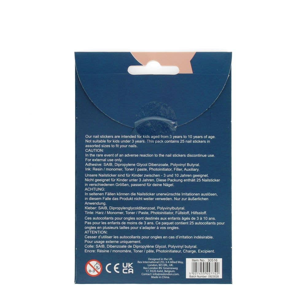 Rex London Child Nail Stickers - Cosmic Love