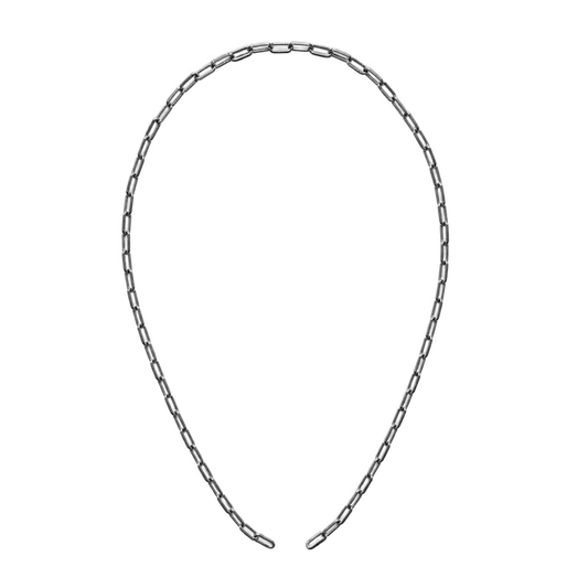 55cm Textured Paper Clip Silver