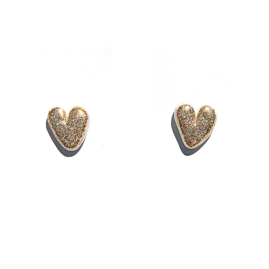 Golden Heart Studs