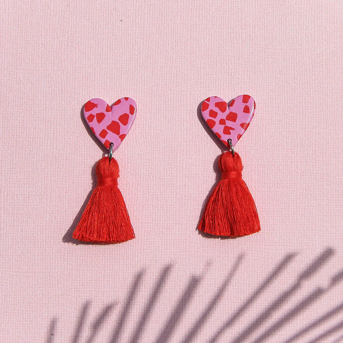 Tassel Heart Earings