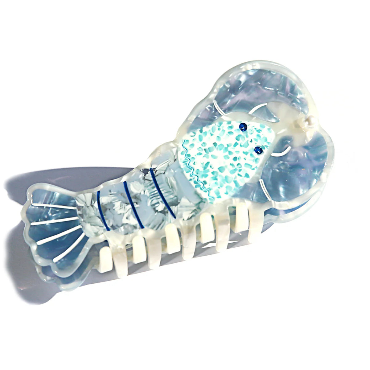 Lobster Hair Clip in Blue