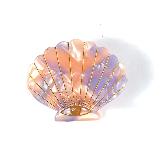 Pastel Shell Hair Clip